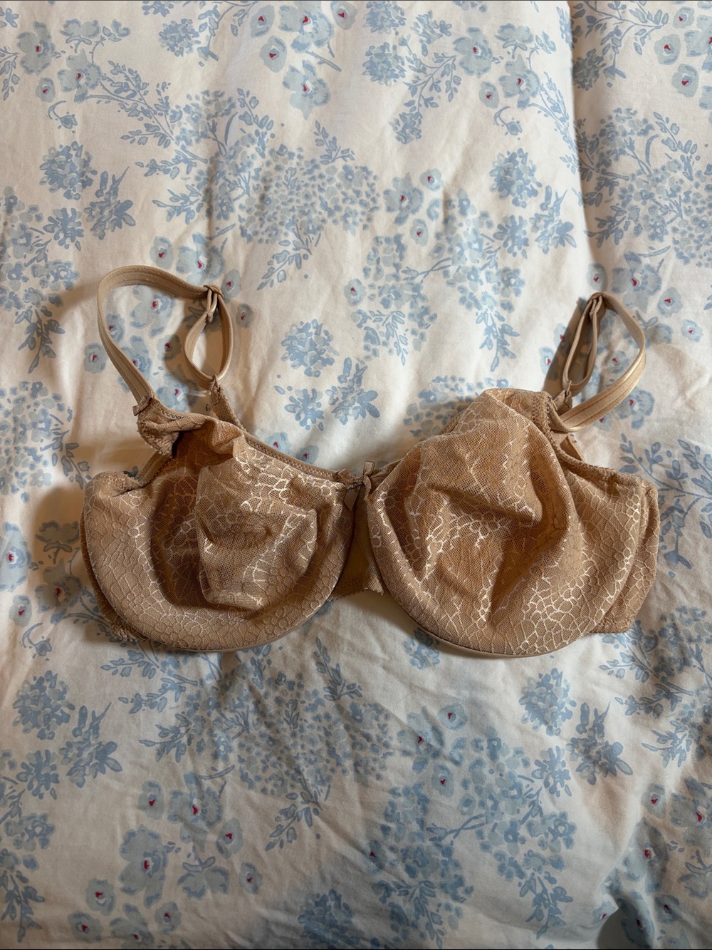 Chantelle Beige Lace Underwire Bra